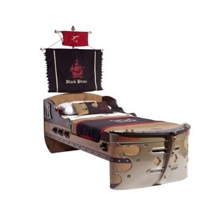 ČILEK - Detská posteľ PIRATE vrátane matraca 90x190 cm