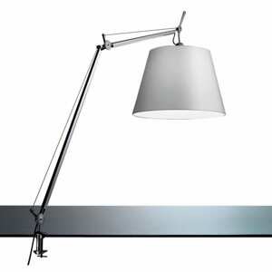 ARTEMIDE - Stolová lampa Tolomeo Mega Tavolo - strieborná/saténová 360 mm