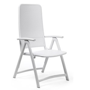 NARDI GARDEN - Skladacia stolička DARSENA biela