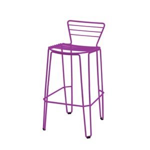 ISIMAR - Vysoká barová stolička MENORCA - fialová