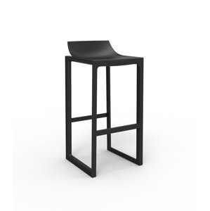 VONDOM - Barová stolička WALL STREET - čierna
