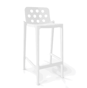 GABER - Barová stolička ISIDORO 76 - vysoká, biela