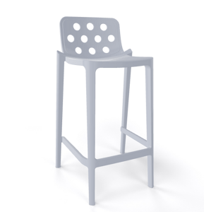 GABER - Barová stolička ISIDORO 76 - vysoká, sivá