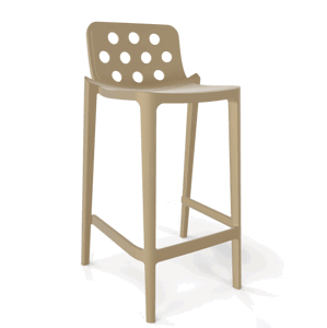 GABER - Barová stolička ISIDORO 76 - vysoká, béžová