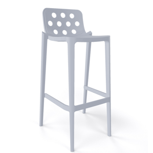 GABER - Barová stolička ISIDORO 66 - nízka, sivá