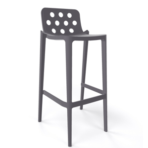 GABER - Barová stolička ISIDORO 66 - nízka, tmavosivá