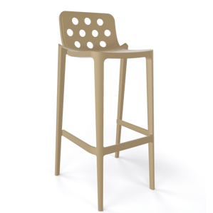 GABER - Barová stolička ISIDORO 66 - nízka, svetlohnedá