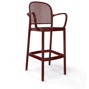 GABER - Barová stolička PANAMA B - vysoká, hnedá