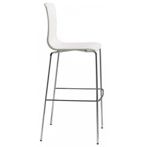 SCAB - Vysoká barová stolička ALICE - biela/chróm
