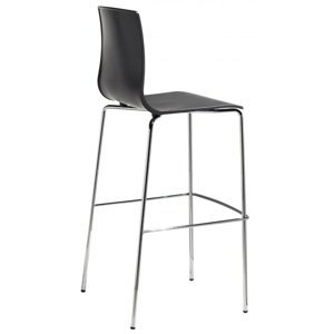 SCAB - Vysoká barová stolička ALICE - antracit/chróm