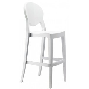 SCAB - Vysoká barová stolička IGLOO - biela