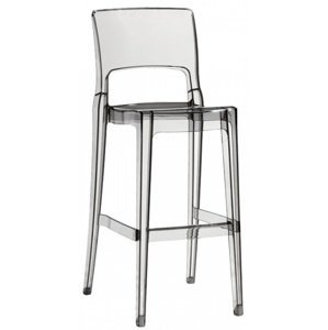 SCAB - Barová stolička ISY ANTISHOCK vysoká - transparentná