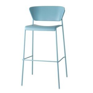 SCAB - Barová stolička LISA TECHNOPOLYMER vysoká - modrá