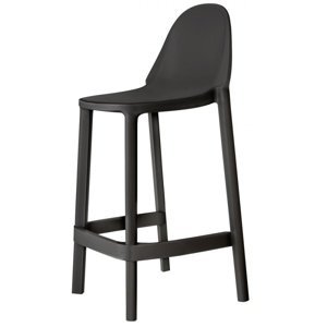 SCAB - Barová stolička PIU nízka - antracitová