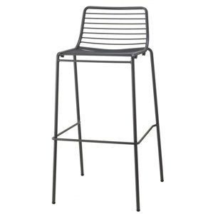 SCAB - Vysoká barová stolička SUMMER - antracitová