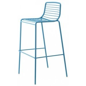SCAB - Vysoká barová stolička SUMMER - modrá