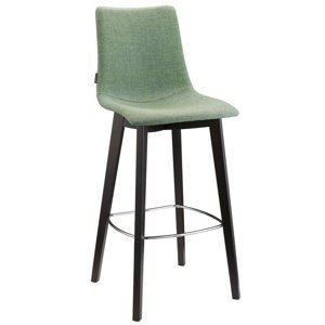 SCAB - Barová stolička ZEBRA POP NATURAL nízka - zelená/wenge