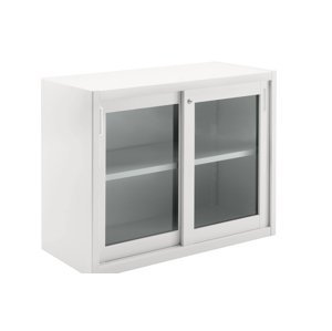 DIEFFEBI - Skrinka s posuvnými sklenenými dverami CLASSIC STORAGE, 120x45x88 cm