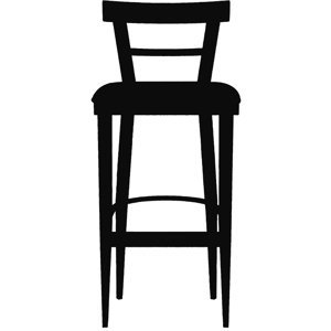 BILLIANI - Barová stolička CAFÉ - čalúnená