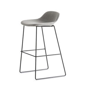 CRASSEVIG - Čalúnená barová stolička POLA LOW, výška 65 cm