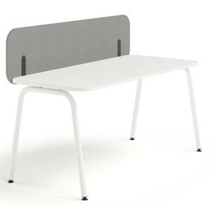 NARBUTAS - Predný akustický panel ROUND PET pre stoly s posuvnou doskou - výška 40 cm