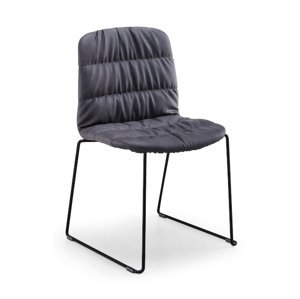 MIDJ - Čalúnená stolička LIÙ, lamelová podnož