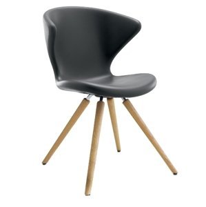 TONON - Otočná stolička CONCEPT Soft Touch, drevená podnož
