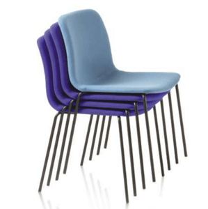 Fornasarig - Štvornohá čalúnená stolička LINK Shell