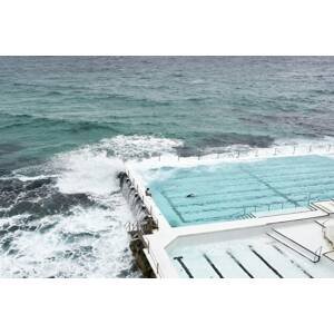 BUBOLA e NAIBO - Obrázok plávanie skalný bazén 100x150 cm