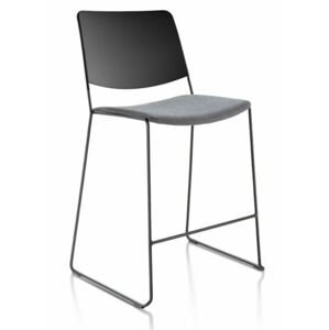 Fornasarig - Nízka barová stolička LINK 60X Counter s čalúneným sedadlom