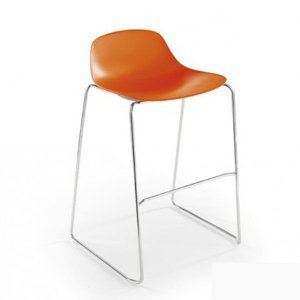 INFINITI - Barová stolička PURE LOOP MINI ROD 3D WOOD - vysoká