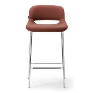 TORRE - Barová stolička MAGDA s kovovou podnožou