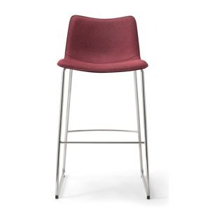TORRE - Barová stolička SPOON s lamelovou podnožou