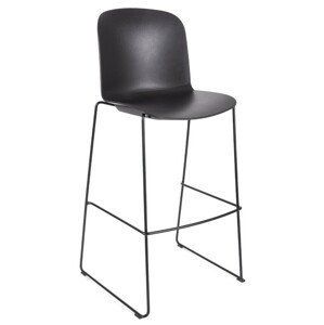 INFINITI - Barová stolička RELIEF - s lamelovým podstavcom