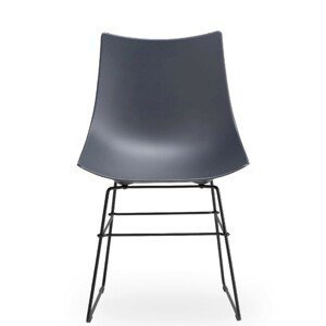 ROSSIN - Plastová stolička LUC s lamelovým podstavcom