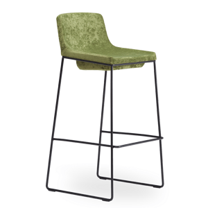 ROSSIN - Barová stolička TONIC METAL s vysokým operadlom