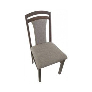 Jedálenská stolička Sylva, palisandr/béžová tkanina%