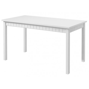 Jedálenský stôl Atik 135x90 cm, biely%