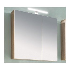 Kúpeľňová skrinka so zrkadlom Porto, dub sonoma%