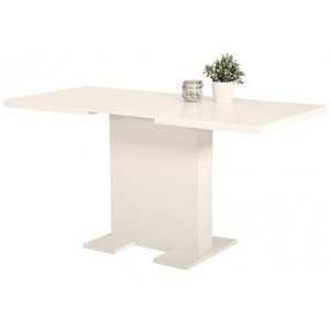 Jedálenský stôl Lisa 110x70 cm, biely, rozkladací%