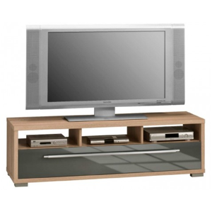 TV stolík Glanz 7645, dub sonoma/šedý lesk