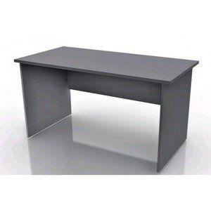 Písací stôl Lift, šedý/hnedý%