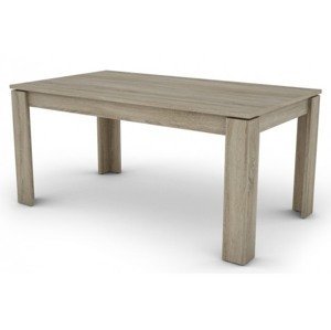 Jedálenský stôl Inter 160x80 cm, dub sonoma, rozkladací%