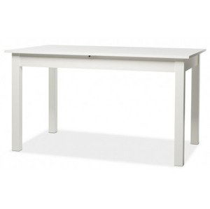 Rozkladací jedálenský stôl Coburg 137x80 cm, biely%