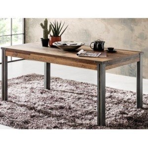 Jedálenský stôl Prime 160x90 cm, vintage optika dreva%