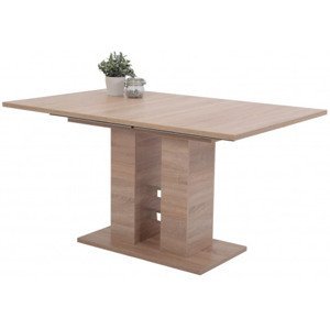 Rozkladací jedálenský stôl Helena 140x90 cm, dub sonoma%
