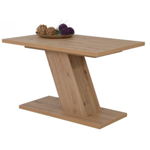 Jedálenský stôl Zita 120x80 cm, dub artisan, rozkladací