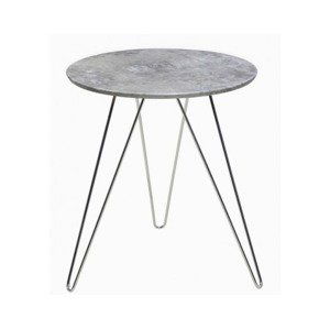 Odkládací stolík Hamilton, šedý beton%