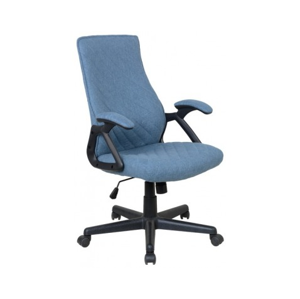Kancelárska stolička Lineus, modrá tkanina%