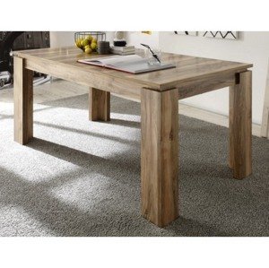 Jedálenský stôl Universal 160x90 cm, saténový orech%